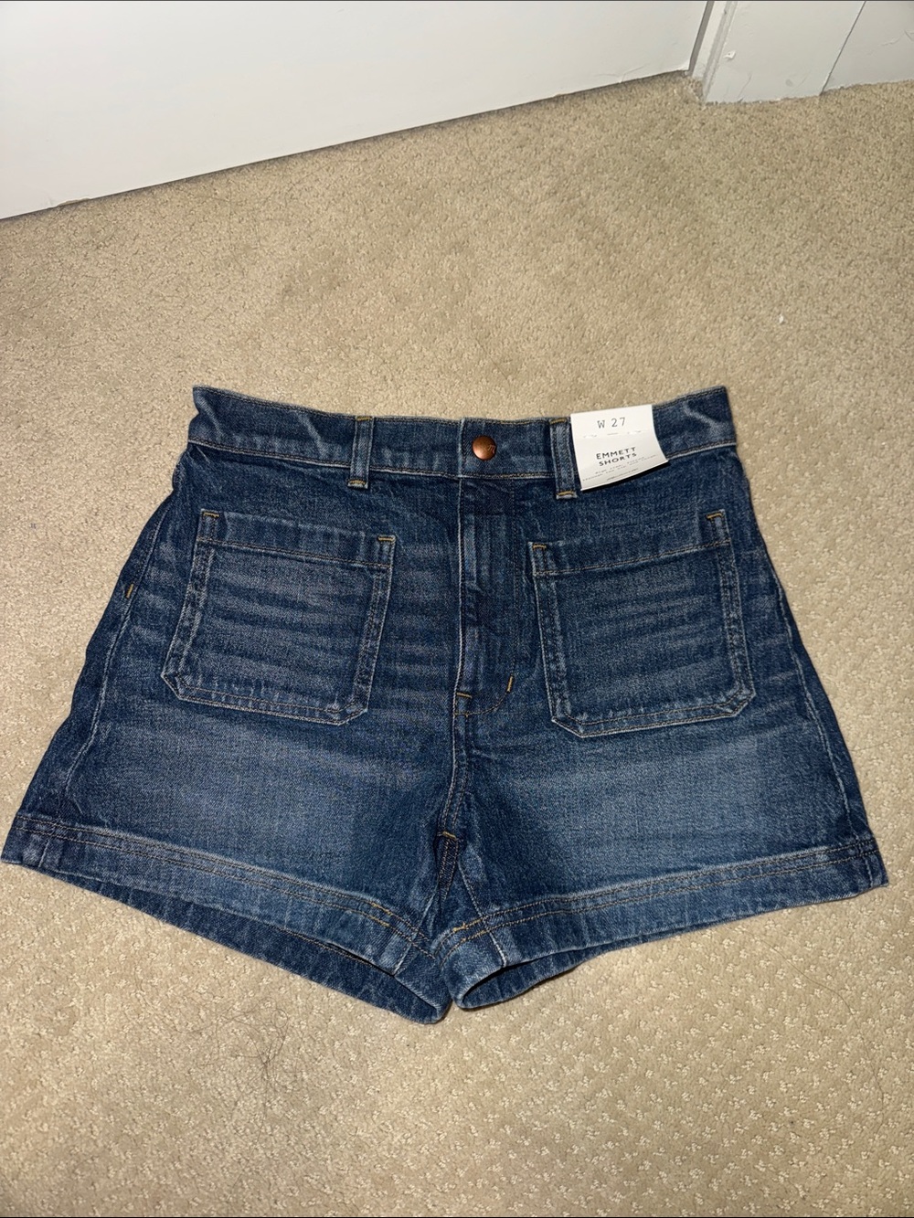 Madewell Emmett Shorts Dark Wash